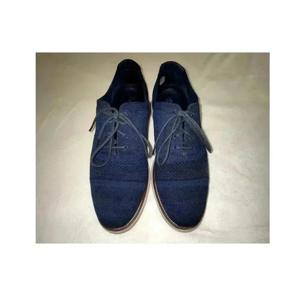 Johnson & Murphy Mens Braydon Knit Plain Toe Oxford Shoes
